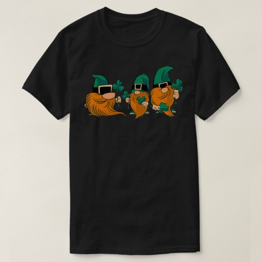 Gnome St Patrick Day Irish Green Saint Patrick Luc T-shirt (Design voorkant)