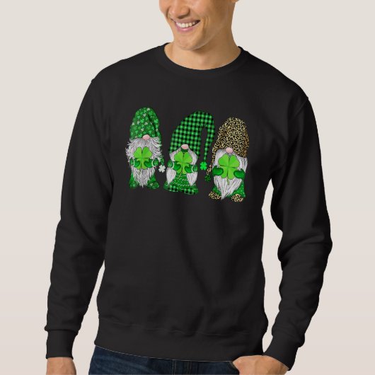 Gnome St Patrick's Day Ierse Gnome Trui (Voorkant)