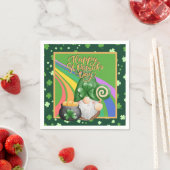 Gnome St. Patrick's Day papieren servet (Insitu)
