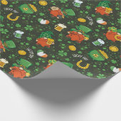 Gnome St. Patrick's Day Wrapping Paper Cadeaupapier (Hoek)