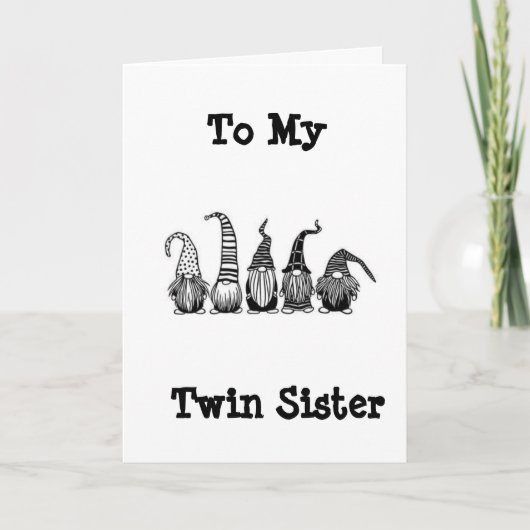 GNOME STIJL OP MIJN 'TWIN'. KAART (Voorkant)