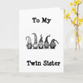 GNOME STIJL OP MIJN 'TWIN'. KAART (Gele Bloem)