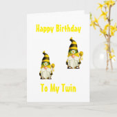 GNOME STIJL OP MIJN "TWIN"-KAART KAART (Gele Bloem)