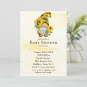 Gnome Sunflower Bees Baby Shower-uitvindingen (Staand voorkant)