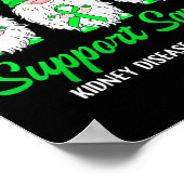 Gnome Support Squad Green Ribbon Kidney Disease Aw Poster (Hoek)