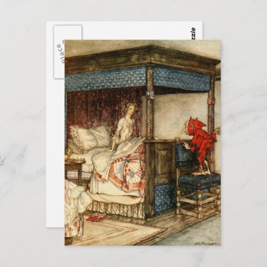 Gnome Surprise van Arthur Rackham Briefkaart (Voorkant / Achterkant)