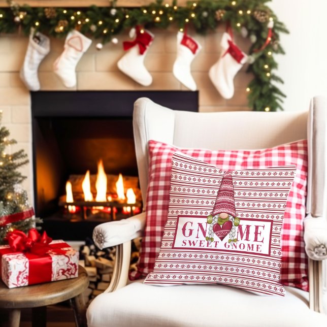 Gnome Sweet Gnome Accent Pillow Kussen (Creator heeft geüpload)