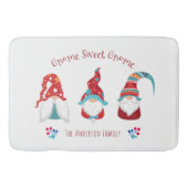 Gnome Sweet Gnome Cute Modern Simple Holiday Elf Badmat (Voorkant)