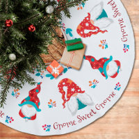 Gnome Sweet Gnome Cute Modern Simple Holiday Elf