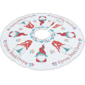 Gnome Sweet Gnome Cute Modern Simple Holiday Elf Kerstboom Rok (Gekanteld)