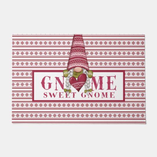 Gnome Sweet Gnome Doormat Deurmat (Voorkant)