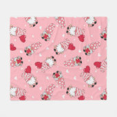Gnome Sweet Gnome Fleece Deken (Voorkant (Horizontaal))