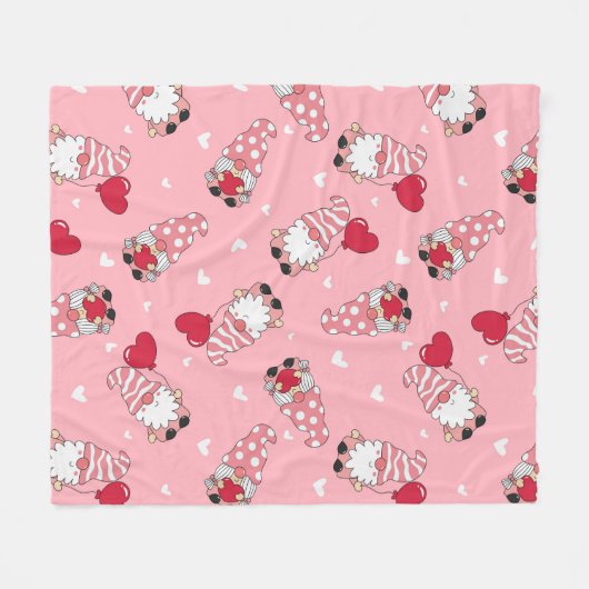 Gnome Sweet Gnome Fleece Deken (Voorkant (Horizontaal))