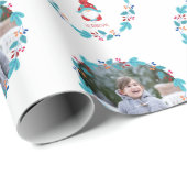 Gnome Sweet Gnome Floral krans Schattige aangepast Cadeaupapier (Rol Hoek)