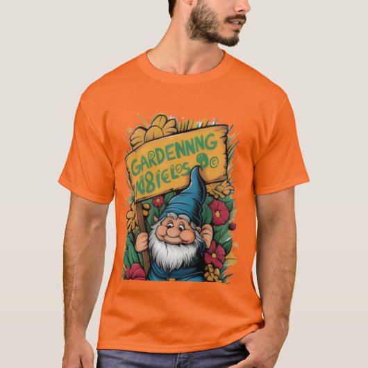 Gnome Sweet Gnome: Grillig Tuin Pun T-shirt (Voorkant)