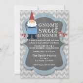 Gnome Sweet Gnome Housewarming Party Uitnodiging (Voorkant)
