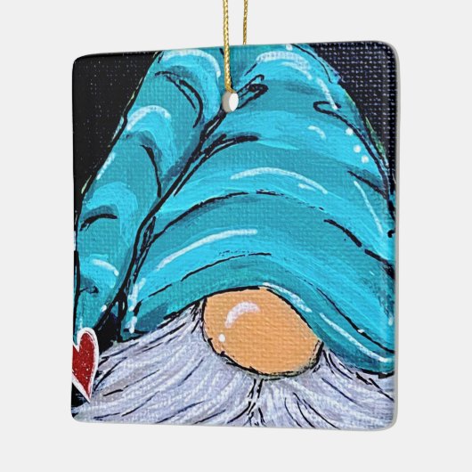 Gnome Sweet Gnome Keramisch Ornament (Links)