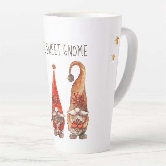 Gnome Sweet Gnome Latte Mok (Rechterhoek)