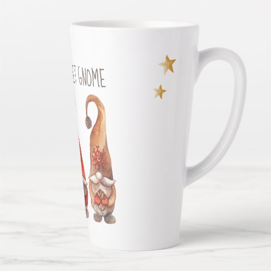 Gnome Sweet Gnome Latte Mok (Rechts)