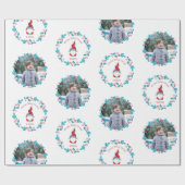 Gnome Sweet Gnome Schattigee Bloemenkrans Aangepas Cadeaupapier (Vlak)