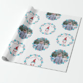 Gnome Sweet Gnome Schattigee Bloemenkrans Aangepas Cadeaupapier (Uitgerold)