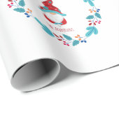 Gnome Sweet Gnome Schattigee Bloemenkrans Aangepas Cadeaupapier (Rol Hoek)