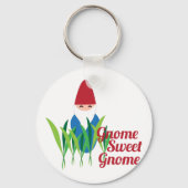 Gnome Sweet Gnome Sleutelhanger (Voorkant)