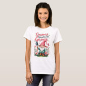 Gnome Sweet Gnome T-shirt: grillige tuin T-shirt (Voorkant volledig)