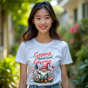 Gnome Sweet Gnome T-shirt: grillige tuin T-shirt