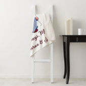 Gnome-tastic Mom: gepersonaliseerde beste Moederda Sherpa Deken (In situ)