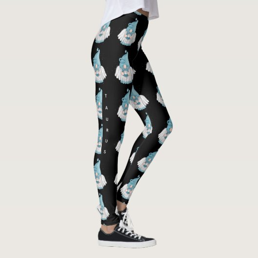 Gnome Taurus Astrology Sign Angel Leggings (Rechts)