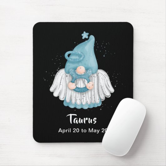 Gnome Taurus Astrology Sign Angel Muismat (Met muis)