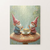 gnome tea party legpuzzel (Verticaal)