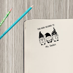 Gnome Teacher Custom Rubberstempel