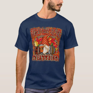 gnome thankful pumpkin - spice - alles herfst vib t-shirt