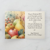 Gnome Thanksgiving Herfstbladeren pompoenen waterv Feestdagen Kaart (Binnen)