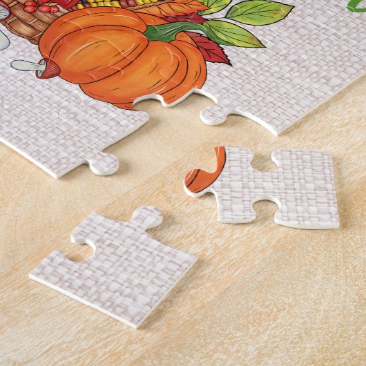 Gnome Thanksgiving Puzzle Legpuzzel (Zijkant)