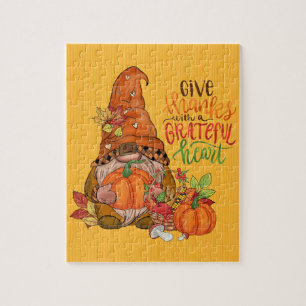 Gnome Thanksgiving Puzzle Legpuzzel