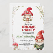 Gnome theme party invitation kaart (Voorkant / Achterkant)