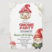 Gnome theme party invitation kaart (Voorkant)