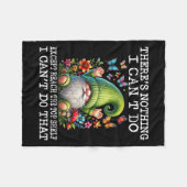Gnome There's Nothing I Can't Do Except Reach The Fleece Deken (Voorkant (Horizontaal))