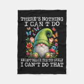 Gnome There's Nothing I Can't Do Except Reach The Fleece Deken (Voorkant)