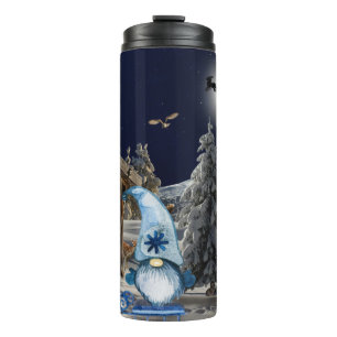 Gnome Thermal Kerstmis Night Tumbler Thermosbeker