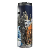 Gnome Thermal Kerstmis Night Tumbler Thermosbeker (Achterkant)