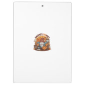 Gnome thuis seizoensgebonden pompoen ontwerp klembord (Achterkant)