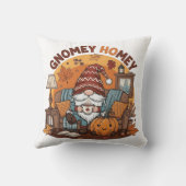 Gnome thuis seizoensgebonden pompoen ontwerp kussen (Achterkant)