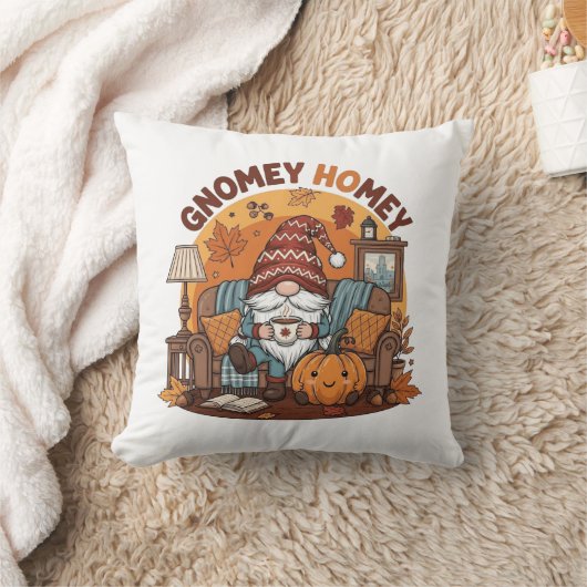 Gnome thuis seizoensgebonden pompoen ontwerp kussen (Deken)