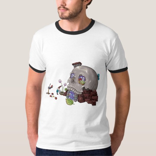 Gnome Thuis Thuis T-shirt (Voorkant)