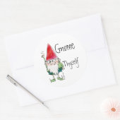 Gnome Thyself Cartoon Sticker (Envelop)