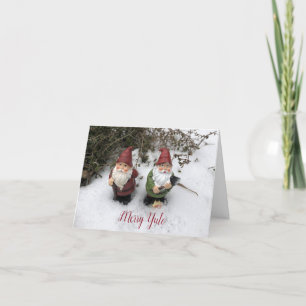 Gnome Tijm - Merry Yule Feestdagen Kaart